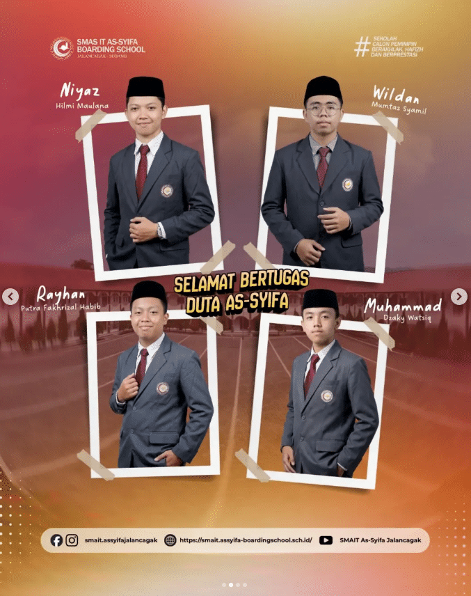 Duta As-Syifa AsBoSch 2026–2027: Mengemban Amanah, Menjadi Teladan, dan Menginspirasi 2 smait as-syifa boarding school | Duta As Syifa 2