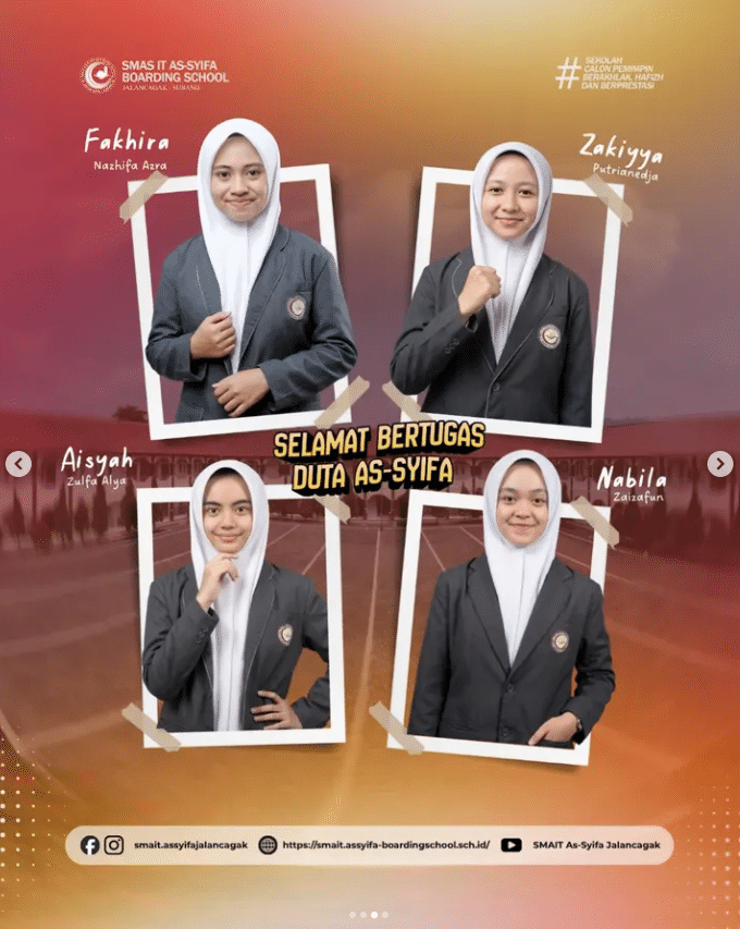 Duta As-Syifa AsBoSch 2026–2027: Mengemban Amanah, Menjadi Teladan, dan Menginspirasi 3 smait as-syifa boarding school | Duta As Syifa 3