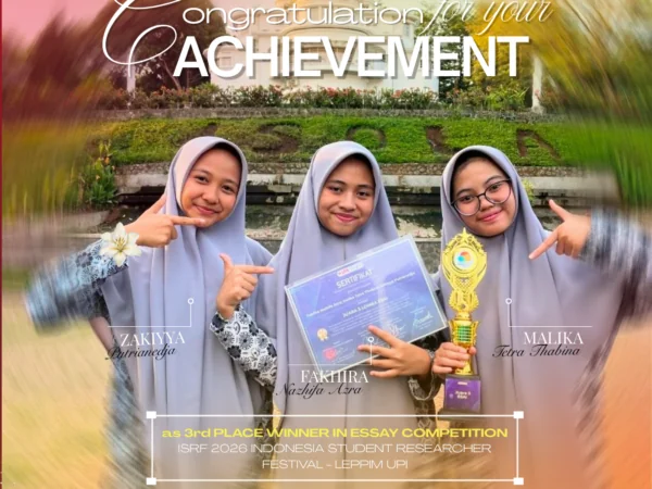 Santri SMAIT As-Syifa meraih Juara 3 Essay Competition ISRF 2026