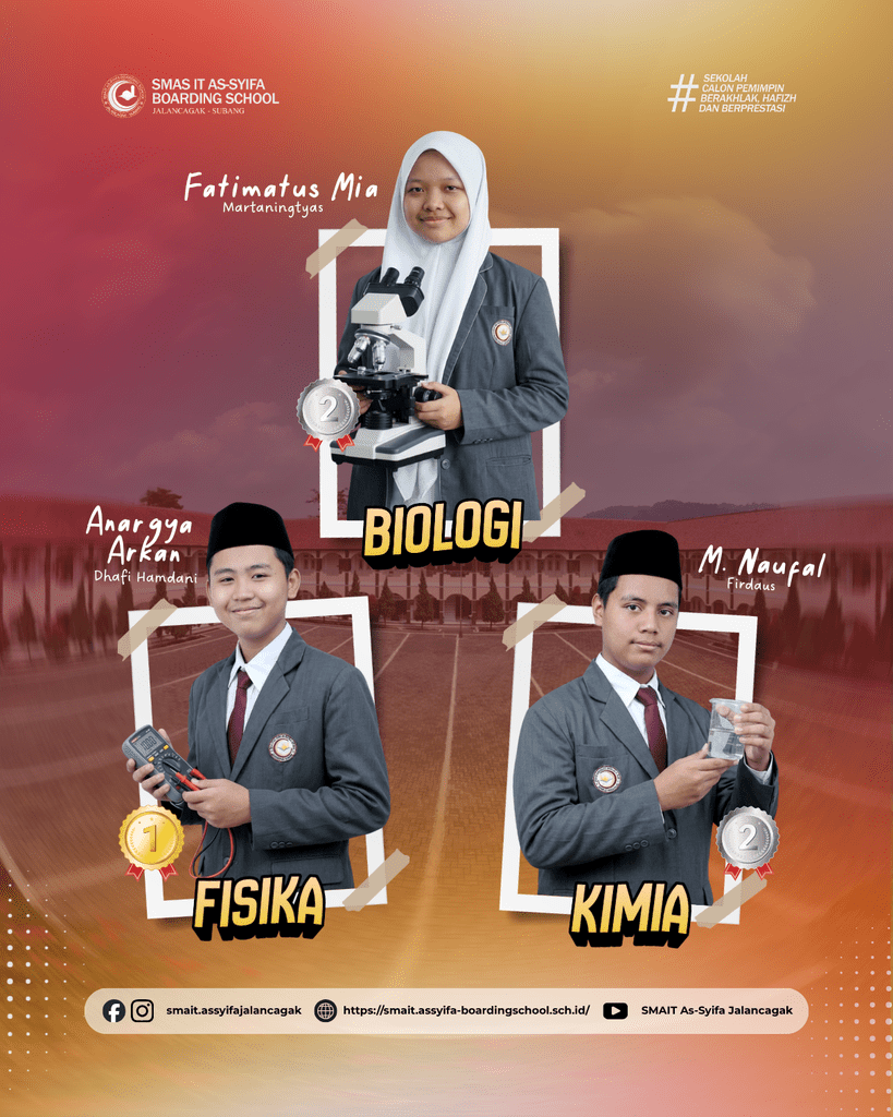 SMAS IT As-Syifa Raih Juara Umum OMI 2026 Tingkat Kabupaten Subang, 7 Siswa Melaju ke Tingkat Provinsi Jawa Barat 2 smait as-syifa boarding school | Juara OMI Bio Fisika Kimia