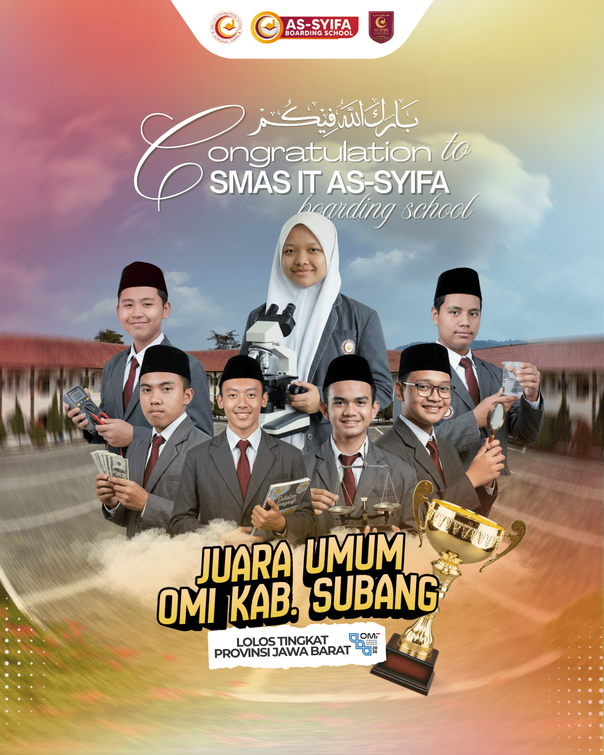 SMAS IT As-Syifa Juara Umum OMI 2026 Tingkat Kabupaten Subang