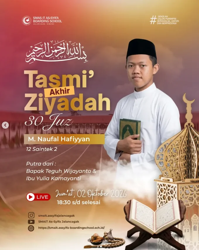 smait as-syifa boarding school | Tasmi Naufal Hafiyan