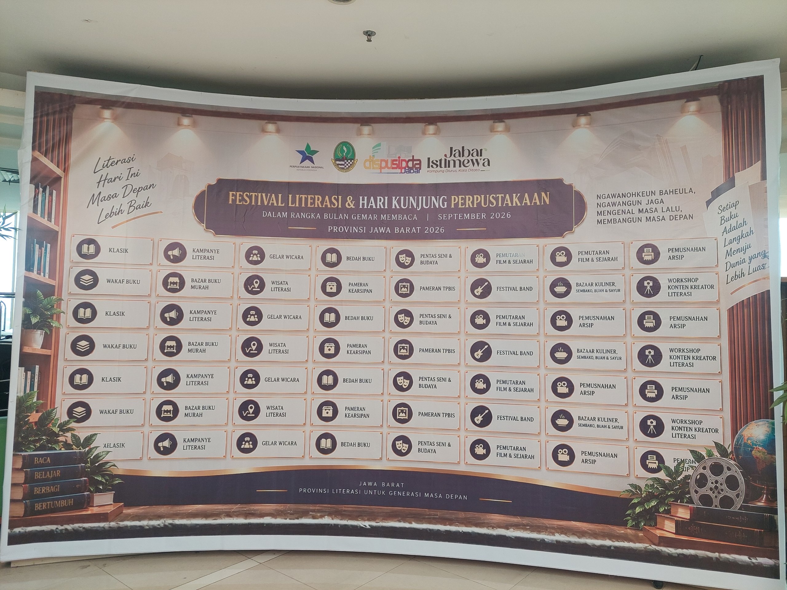 Kegiatan Festival Literasi dan Hari Kunjung Perpustakaan di DISPUSIPDA Provinsi Jawa Barat tahun 2026